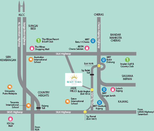 Residensi Bukit Tiara Location